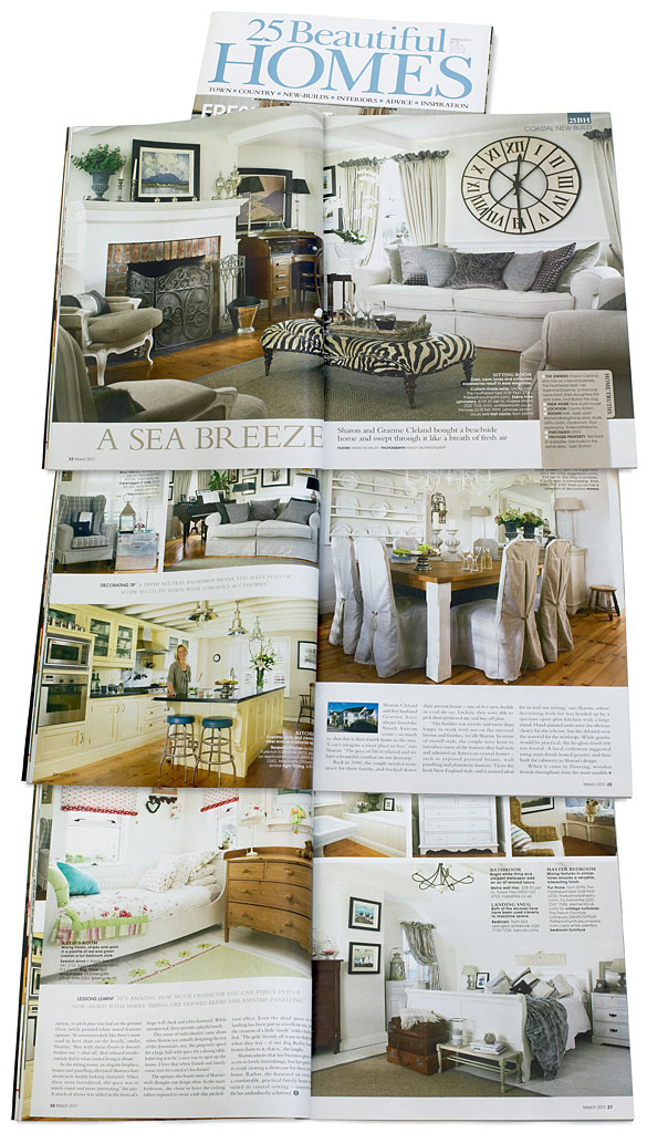 Media use: Magazine cover and editoral feature in Ireland's Homes Interiors & Living.