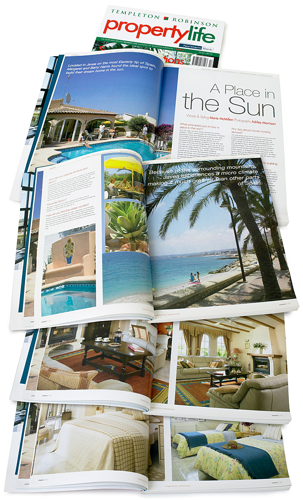 Pages 12 to 21 in issue 17 of Templeton Robinson's Property Life magazine featuring Margaret and Barry Harris' villa located in Javea on the most easterly tip of Spain.