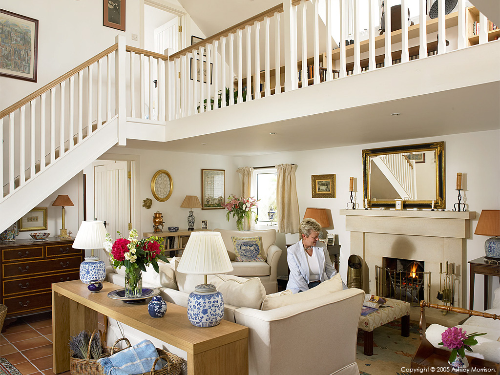 Lynne Furney in the sitting room of her converted Coach House in the County Down town of Bangor.